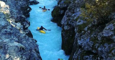 kayaking blue